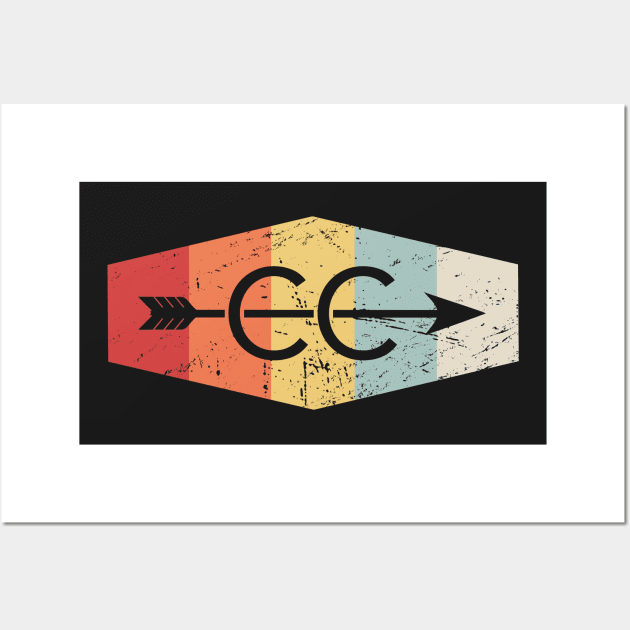 Vintage Cross Country Running Icon Wall Art by MeatMan